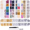 thumbnail image 1 of Trousse d'Ongles pour Fille pour Filles de 8 à 12 Ans Strass pour Ongles Gemmes pour Ongles Ongles Ongles Cristaux pour Ongles Paillettes pour Ongles Trousse d'Ongles ABS, 1 of 5