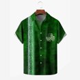 thumbnail image 1 of EGNMCR T-Shirts pour Homme Hommes Saint-Patrick Imprimé Col Rabattu Manches Courtes Haut Chemise Manches Courtes Col Rond Haut/chemise Cadeaux pour Hommes, 1 of 4