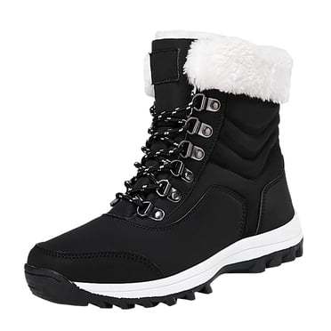 Bottes d'Hiver pour Femmes, Bottillons Longs Jusqu'au Genou pour Chaleur et Confort Lors des Aventures Hivernales