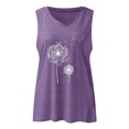 thumbnail image 2 of Jovati Camisole Décontractée à Col en V pour Femmes, Sans Manches Imprimée en Mélange Coton-Polyester, Tissu Extensible Doux, Longueur Régulière, Lavable à la Machine, Haut d'Été Respirant, 2 of 4