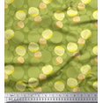 thumbnail image 1 of Soimoi Green Cotton Duck Fabric Lemon Slice Vegetable Decor Fabric Printed Yard 56 Inch Wide, 1 of 3