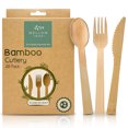 thumbnail image 1 of Disposable Bamboo Cutlery Set ( x3 packs), 1 of 1