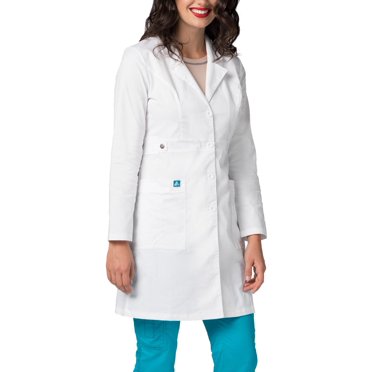 Adar Manteau de Laboratoire Pop-Extensible pour Femmes - Manteau de Labo à Taille à Pattes de 36 Pouces