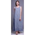 thumbnail image 2 of Bimba Robe de Nuit en Rayonne Imprimée pour Femmes, Sans Manches, Tenue de Nuit, Robe Maxi - TG, 2 of 5