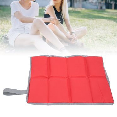 Outdoor Folding Cushion, Moisture Proof Outdoor Cushions Portable Storage  for Picnic for Mountains for Parks for Adult for Young People Military Green,Coffee,Blue,Red,Purple,Black