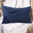thumbnail image 1 of Harpily Thread Count Black Cotton Pillowcases Standard Case Covers Cotton Beige 400 Thread Count Multi Color Selection Of Pillow Cases, 1 of 4