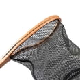 thumbnail image 4 of Light Wood Landing Net 13.8" Rubberized Micro Net For Fly Fishing & Trout Foldable Stream Landing Net With Copper Joints (5.3oz Boxed) Pole for Men Rigs for Saltwater Ice Floor Mens Stuff Rigs for, 4 of 7