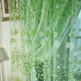 thumbnail image 3 of Cagogo under $5 1Pcs Voile Curtains, Flower Sheer Curtain,Window Voile Drape Valance,Small Flower Pattern Curtain,Washable Fabric Panel,Modern Home Window Decor, 3 of 6