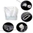 thumbnail image 4 of Sac de Contenant d'Eau, Pichet de Rangement en Plastique Transparent de Qualité Alimentaire pour Camping Randonnée Sac à Dos Urgence, 4 of 5
