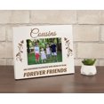 thumbnail image 4 of Darling Souvenir Made With Love Engraved Table Top Photo Frame Wooden Cousins Quotes White Picture Frame Gift For Brothers Day, 4x6 Inches Horizontal Photo Size, 4 of 6