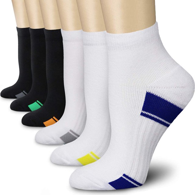 Bas de Compression pour Femmes et Hommes Circulation (3/6/7 Paires) 15-20 mmHg Est Idéal pour la Course Athlétique et le Cyclisme