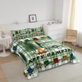 thumbnail image 3 of Erosebridal Happy Camping Bedding Full Comforter Set, Kawaii Owl Down Comforter, RV Car Decor, Reversible 3 Pieces, 3 of 7
