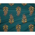 thumbnail image 4 of oneOone Polyester Lycra Fabric Leaves & Paisley Block Printed Fabric 1 Yard 56 Inch Wide, 4 of 4