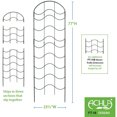thumbnail image 4 of Achla Designs FT-16 77 In Waves Wrought Iron Garden Lattice Trellis, Black, 4 of 4