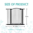 thumbnail image 2 of Regalo Extra Wide Bronze Arched Décor Safety Gate, 2 of 9