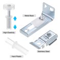 thumbnail image 4 of Unique Bargains Kit de Quincaillerie pour Porte Pliante 4 Pcs Inclut Pivot Supérieur et Inférieur, Support et Roue de Guidage Kit de Quincaillerie pour Porte de Placard, 4 of 6