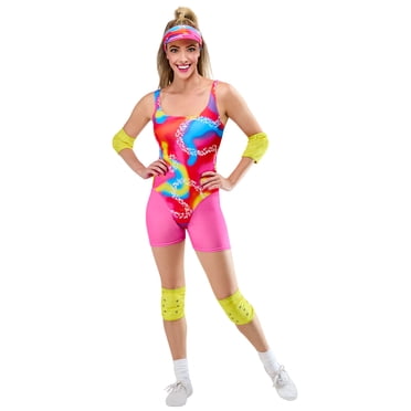 Barbie Movie Neon Rollerblading Barbie Costume for Adults by Rubies, Women's