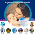 thumbnail image 4 of Ocean Wave Projector And Night Light Projector With Built-In Music Player Baby Bedside Lamp Sleeping Soothing White Noise Sound Machine For Kids Living Room Bedroom, 4 of 6