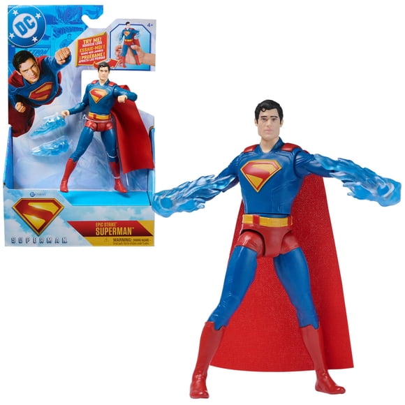 Figurine Articulée DC Comics Superman Frappe Épique 15 cm avec Acc