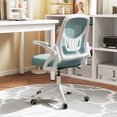 thumbnail image 2 of Costway Mesh Office Chair with Lumbar Support & Flip-up Arms Rolling Casters for Work, 2 of 10