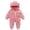 Pink, variant on Newborn Baby Girl Clothes Newborn Baby Fleece Footie Snowsuit Winter Bunting Onesie Cartoon Warm Hooded Romper Jumpsuit Outfits For Girls Boys