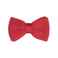 thumbnail image 1 of INSPIRE CHIC Men's Pre-Tied Bow Ties Adjustable Strap Solid Color Knitted Bowtie Red, 1 of 5