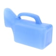 thumbnail image 3 of Men Reusable Portable Urinal Bottle Pee Bag Incontinence Pee Can Container for Travel Outdoor Camping 1000 ml Blue, 3 of 8