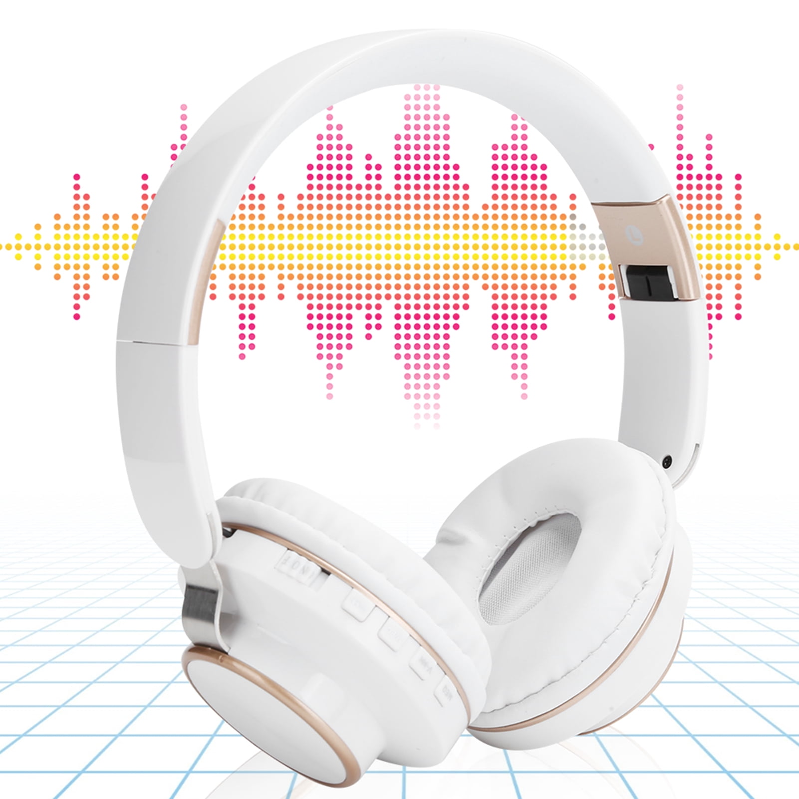 08S Headset 5.0 HiFi Folding Telescopic Sports Headphone with Powerful Bass, Stable Connection, Noise Reduction Mic for Accurate Sound Positioning