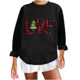 thumbnail image 2 of 2023 Chandail en Molleton de Noël pour Femmes en Solde Mode Décontractée Col Rond Imprimé de Noël Manches Longues Blouse Chandail en Molleton Sans Capuche, 2 of 7