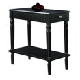thumbnail image 1 of Convenience Concepts French Country End Table in Black Wood Finish, 1 of 9