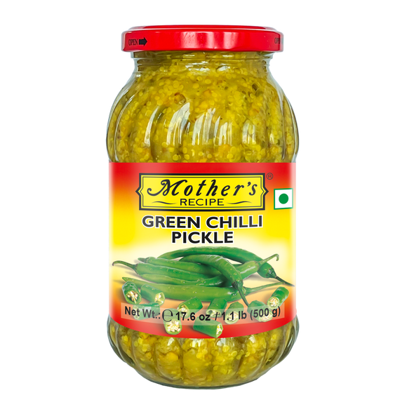 Mother's Recipe Green Chilli Pickle, 500g