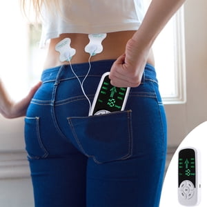 Dvkptbk Channel Unit 6 Modes , Electronic Muscle Massager with 4 Pads, Multifunctional Smart Electrode Pads Portable Massager Home Essentials