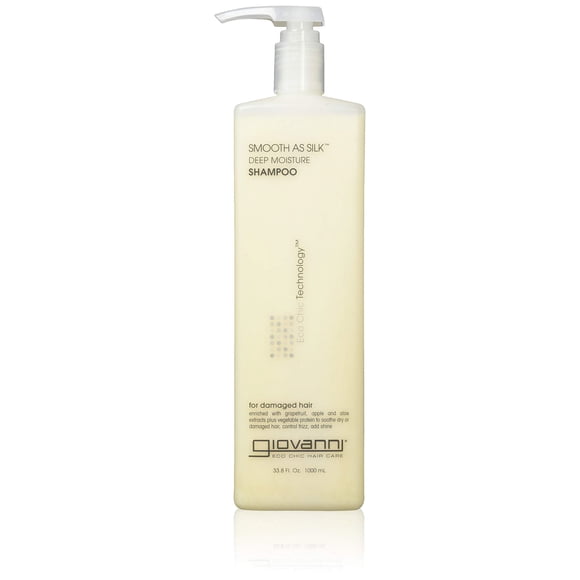Giovanni Cosmetics- Eco Chic Smooth As Silk Shampoo- Deep Moisture For Damaged Hair (33.8 Fl. Ounce)