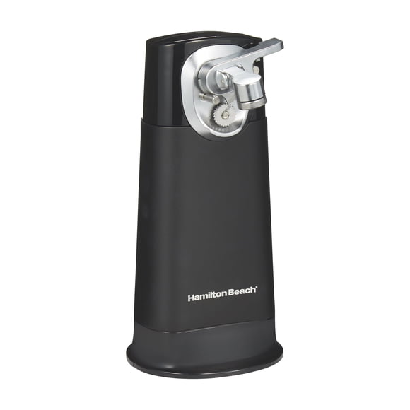 Ouvre-boîte électrique Hamilton Beach FlexCut™, sans fil et rechargeable, plastique avec finition métal, noir, modèle 76611FG