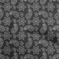 thumbnail image 1 of oneOone Cotton Silk Black Fabric Floral Sewing Craft Projects Fabric Prints By Yard 42 Inch Wide, 1 of 4