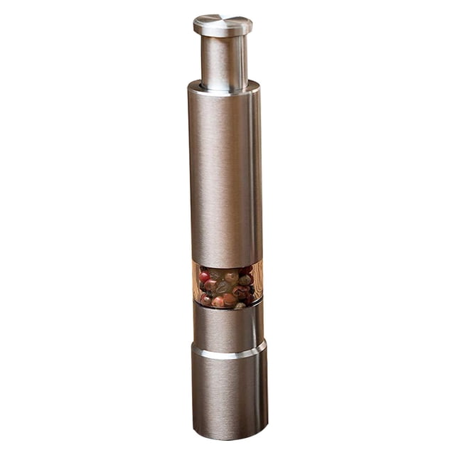 Oleegame 1PC Produce Storage Grinder Mill Pepper Stick Stainless Thumb Kitchen,Dining & Bar Silver