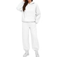 thumbnail image 1 of sageysalite Ensembles de Survêtements pour Femmes Col Rond Chandail à Enfiler Manches Longues Ensembles 2 Pcs Décontractés Entraînement Course Jogger Ports Tenues d'Automne, 1 of 6