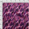 thumbnail image 3 of oneOone Polyester Spandex Purple Fabric Ikat Craft Projects Decor Fabric Printed By The Yard 56 Inch Wide, 3 of 4
