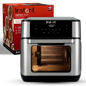 Instant Pot 10QT Air Fryer, 7-in-1 Fonctions avec EvenCrisp Technologie qui Crisps, Broils, Bagues, Roasts, Déshydrates, Réchauffe & Rotisseries, Inclure