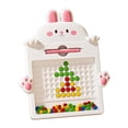 thumbnail image 2 of R-663 Pink M Baby Kids Educational Magnetic Drawing Board Large With Beads Pattern Size M Magnetic Board, 2 of 5