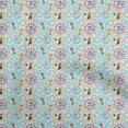 thumbnail image 1 of oneOone Polyester Spandex Aqua Blue Fabric Circus Sewing Craft Projects Fabric Prints By Yard 56 Inch Wide, 1 of 5