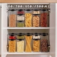 thumbnail image 4 of Food Storage Container with Airtight Lids Kitchen Rice Dispenser Spices Baking Flour Organizer Case Indoor Houseware Kitchen 460ML, 4 of 11