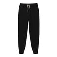 thumbnail image 3 of Pisexur Womens Sweatpants Ribbed Straight Leg Sweatpants High Waist Workout Jogging Pants Trendy Casual Solid Color Sweat Pants Baggy Comfort Drawstring Wide Leg Pants Loungewear with Pockets, 3 of 6