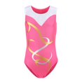 thumbnail image 1 of Girls Shiny Swirl Metallic Athletic Dance Gymnastic Leotards Bodysuit Outfit, 1 of 6