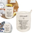 thumbnail image 1 of BKER Patterned Linen Laundry Hamper Without Lid Large Open Top Dirty Stylish And Breathable Fabric For Bedroom Or Bathroom Easy And Durable Design, 1 of 5