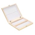 thumbnail image 1 of KKmoon 100-Places Wooden Slide Storage Box with Numbered Slots Contents Sheet for Prepared Microscope Slides, 1 of 7