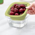 thumbnail image 4 of Kitchen Strainer and Colander Bowl Set - Food-Grade Material Double-Layer Stackable Design Fruit Vegetable Washing Basket, Green, JKODE, 4 of 9