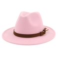 thumbnail image 2 of Fedora Fedora Adjustable Breathable Felt Men Vintage Style Hat for Hiking, 2 of 6