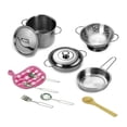 thumbnail image 1 of DEBGFS Kids Cooking Toy 12Pcs/Set Kids Pretend Play Cooking Stewpot Pan Spoon Mini Kitchen Cookware Toy, 1 of 5