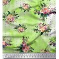 thumbnail image 1 of Soimoi Green Cotton Cambric Fabric Line Geometric Fabric Prints By Yard 56 Inch Wide, 1 of 3